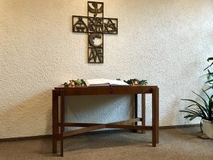 gemeinsamer Gottesdienst des KGR am Sonntagmorgen im Andachtsraum des Tagungshotels