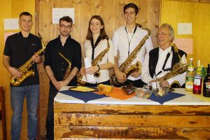Die Gruppe SSE-6 des „Solitude Saxophon Ensembles“